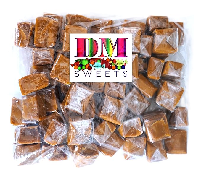 Vanilla Caramel Squares - 1.5 lbs of Individually Wrapped Smooth Creamy Chewy Caramel Candy