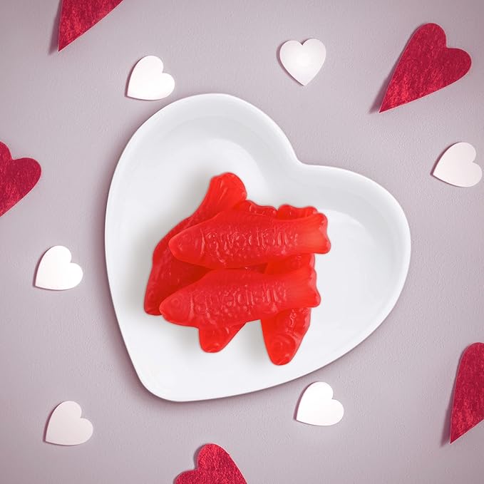 SWEDISH FISH Soft & Chewy Valentines Day Candy, 6.8 oz Heart Shaped Box