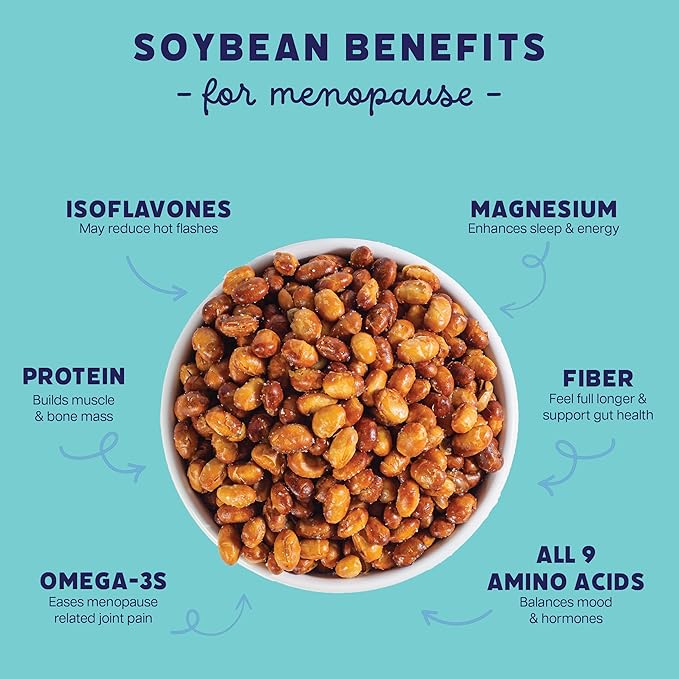 Standing Tall Roasted Soybean Snack, Sea Salt Flavor – Crunchy High-Protein Soybeans, 12g protein, 2g fiber, 0g sugar, Plant-Based Vegan Snack, Gluten-Free, Non-GMO, 3 Count Multi-Pack, 5oz Each