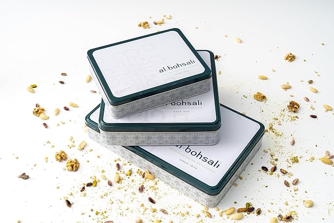 Al Bohsali 1870 Premium Mediterranean Assorted Baklava Mix – 53-Piece Luxury Pastry Collection | Handcrafted Since 1870