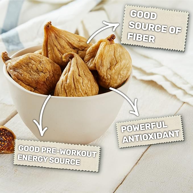 Happy Village Organic Turkish Dried Figs Value Pack, No Sugar Added Dried Fruit, 80 OZ (2 Packs of 40 OZ) Resealable Pack – Kosher, Non-GMO, Unsweetened, Unsulfured, Vegan, Sun-Dried Organic Figs