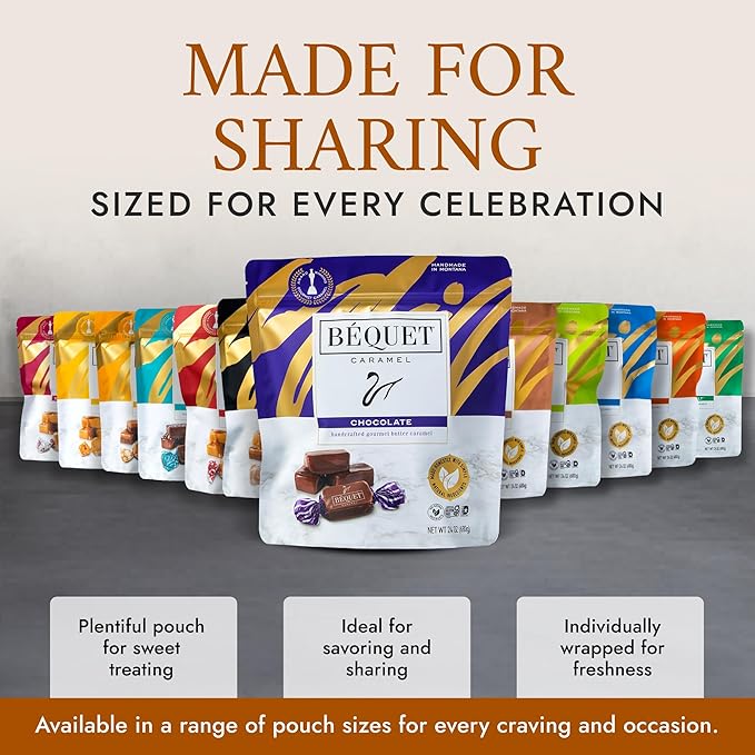 Béquet Caramel Chocolate - 24oz Resealable Pouch