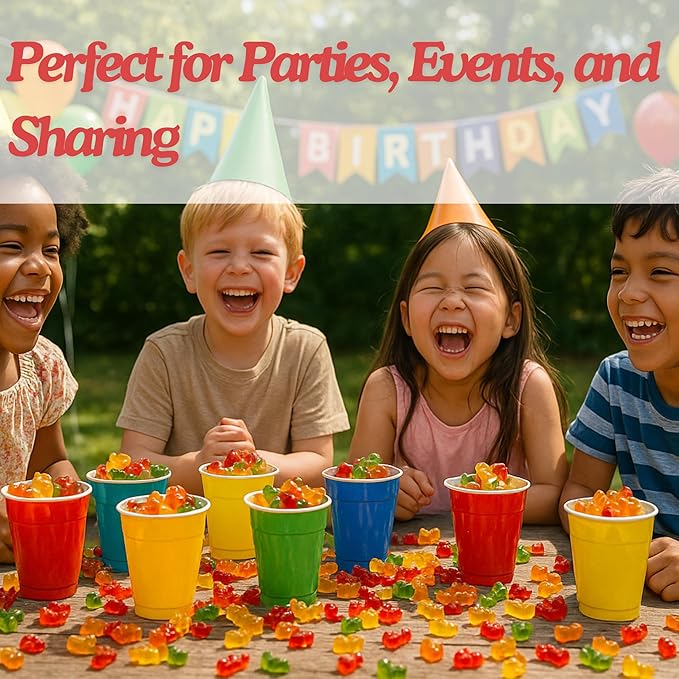Halal Gummy Bears - 5lbs Bulk Gluten Free Candy Variety Pack, Halal Candy, Gummy in Bulk, Fun Snacks, Fruit Snacks - Perfect for Parties and Events - Delicious and Chewy Treats for All Ages