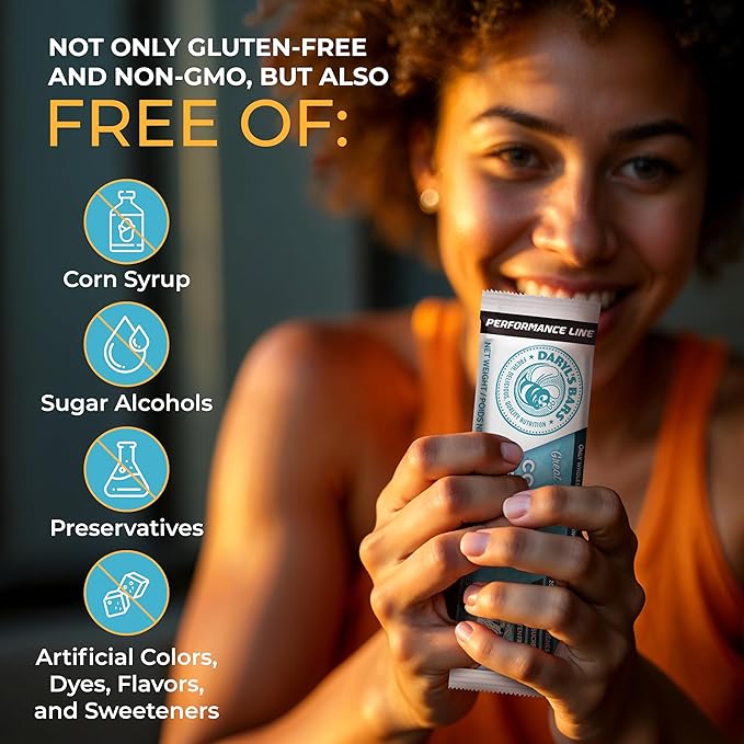 Daryl's Bars Cookies & Cream On the Go Snack On the Go Whey Protein Bars, Gluten Free, 20gr of Protein Snack, Meal Replacement, Pack of 1
