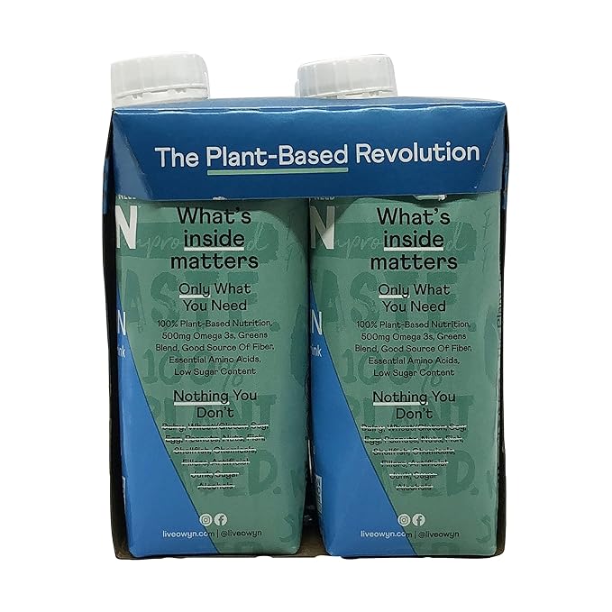 OWYN 100% Vegan Plant-Based Protein Shakes | Smooth Vanilla, 11.15 Fl Oz (Pack of 4) | Dairy-Free, Gluten-Free, Soy-Free, Tree Nut-Free, Egg-Free, Allergy-Free, Vegetarian