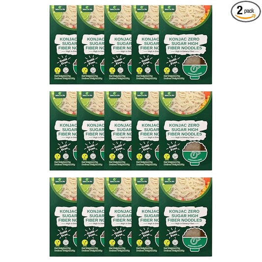Ketoslim Mo High Fiber Konjac Noodles 2 Pack – Keto, Vegan, Paleo, Low Carb, Sugar-Free & Gluten-Free (15)