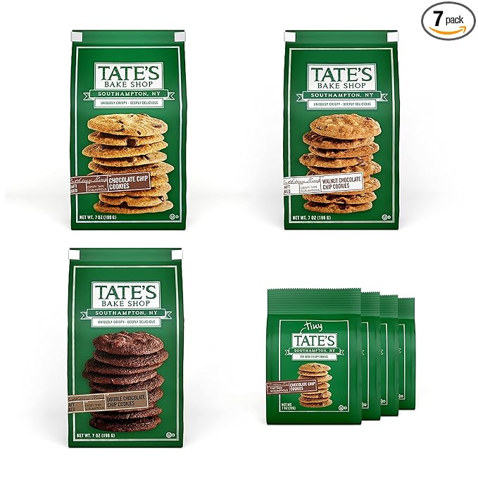 Tate's Bake Shop Chocolate Chip Cookies Variety Pack, 7 Bags
