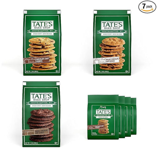 Tate's Bake Shop Chocolate Chip Cookies Variety Pack, 7 Bags
