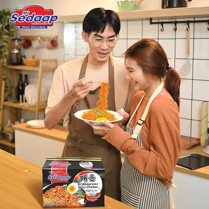 Mi Sedaap Korean Spicy Chicken 3.06 oz (Pack of 5)