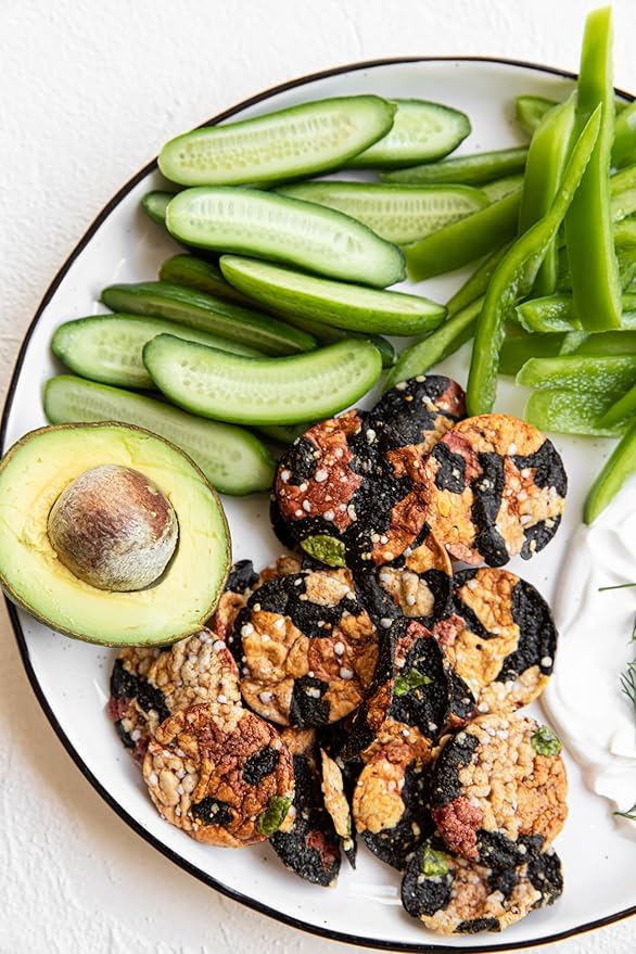Super Natural Snack Pressed Veggie Crisps - Seaweed Mix 12/1.6 ozbags | 9g Protein | 12 vegetable ingredients | Baked not Fried | Gluten Free | Protein and Fiber | Vegan Plant Based | Non GMO | Kosher | GLP-1 Friendly