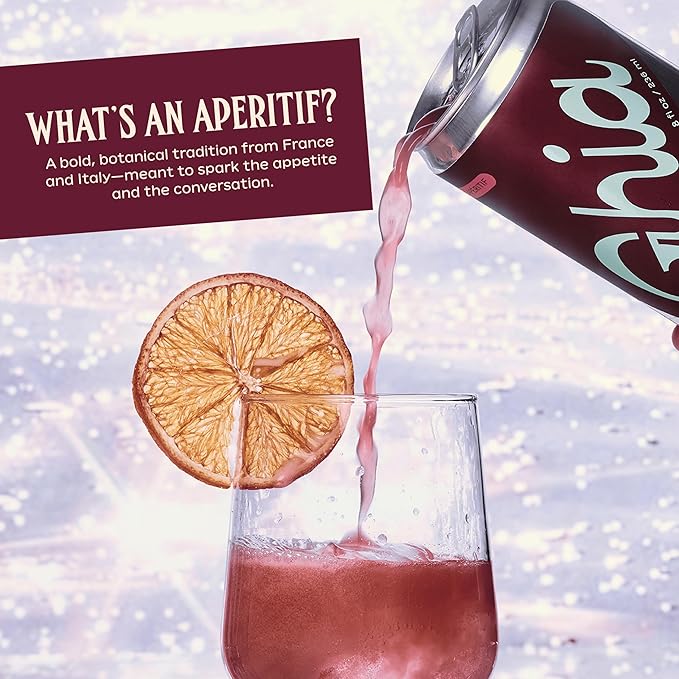 Ghia Non-Alcoholic Le Spritz | Ghia-Soda 12-Pack | Canned Mocktail & Cocktail Mixer, Zero Proof Sparkling Apéritif with Soothing Herbal Extracts | No Sugar, No Artificial Flavors, Caffeine-Free