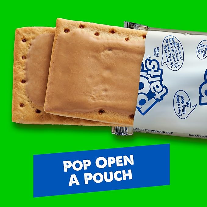 Pop-Tarts Breakfast Toaster Pastries, Frosted Brown Sugar Cinnamon, Family Pack (32 Count) (Pack of 2)