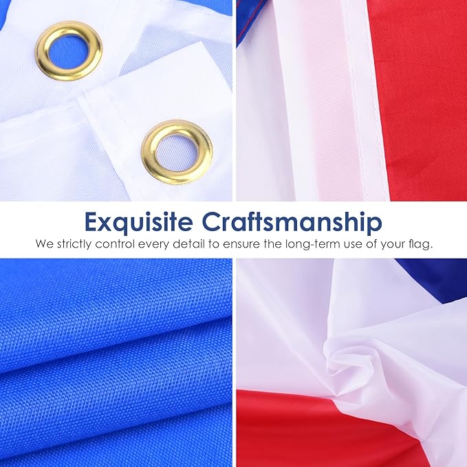 AhfuLife Korean Flag 3x5 Ft 2 Pcs, Large Korean Flags for Outside - Double Side with Brass Eyelets for Korean Party Decorations, Soccer Party Bar Garden Decoration Indoor Outdoor