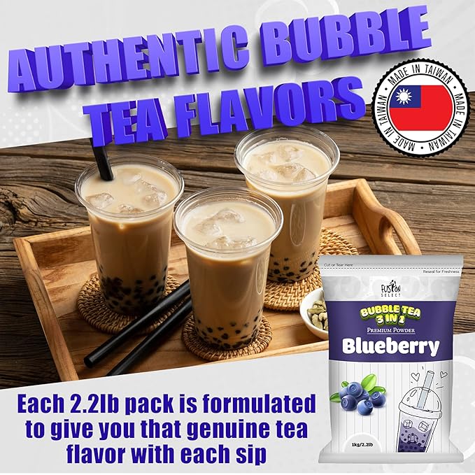 Fusion Select 2.2lb Tea Powder Honeydew Flavored-3-in-1 Drink Powder with Cream & Sugar - Instant Pre-Mixed Beverage for Hot or Cold Blends or Yummy Frappes (Honeydew)