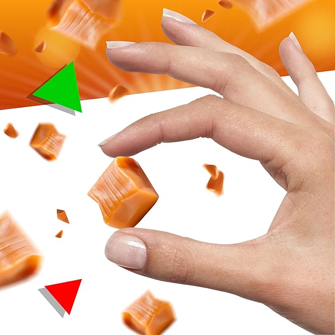 Caramel Cubes Candy | 1 Pound Bag - Approx. 65 Count | Classic Chewy Treat, Individually Wrapped