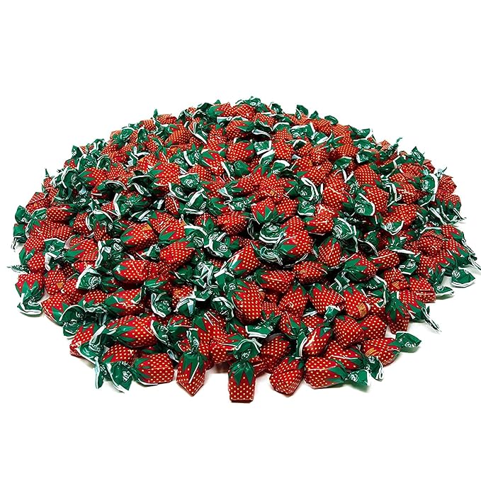 Arcor Strawberry Bon Bons by The Nile Sweets | 4 lbs of Strawberry Filled Hard Candy | Individually Wrapped Bon Bons | Deliciously Sweet Candy from Argentina (4 POUND)