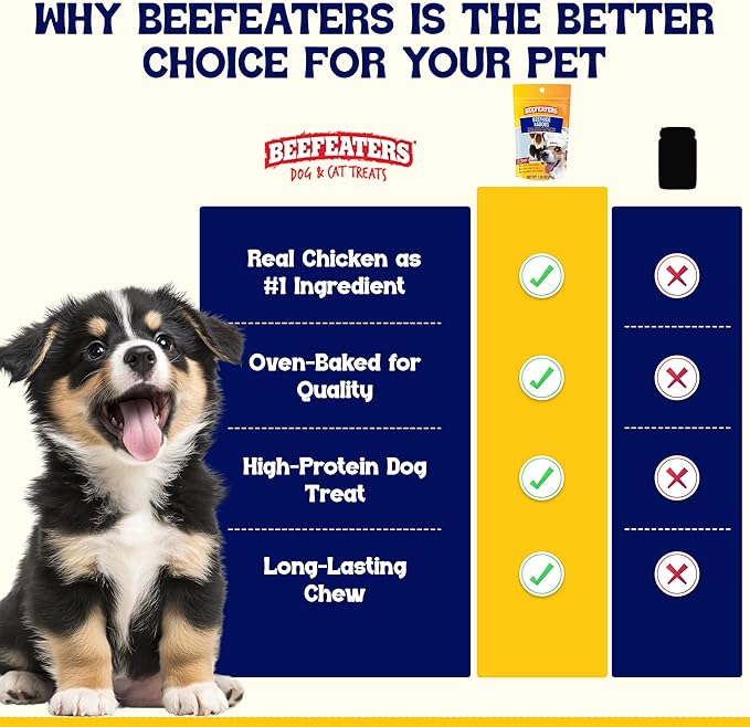 Beefeaters Beefhide 28oz Triple Flavor Kabobs Dog Treats with Real Chicken, Liver & Sweet Potato – Long-Lasting Dog Kabob Treats for Chewing, Dental Support*, Flavor-Packed Treats - Training Rewards