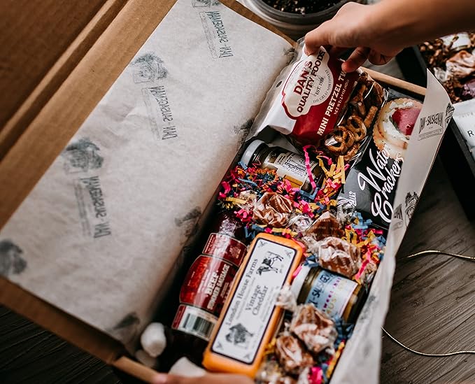 Dan The Sausageman Summer Sausage Gifts for Every Celebration Gift Boxes, Christmas Gifts Snack Box, Meat and Cheese Gift Basket for Men & Women