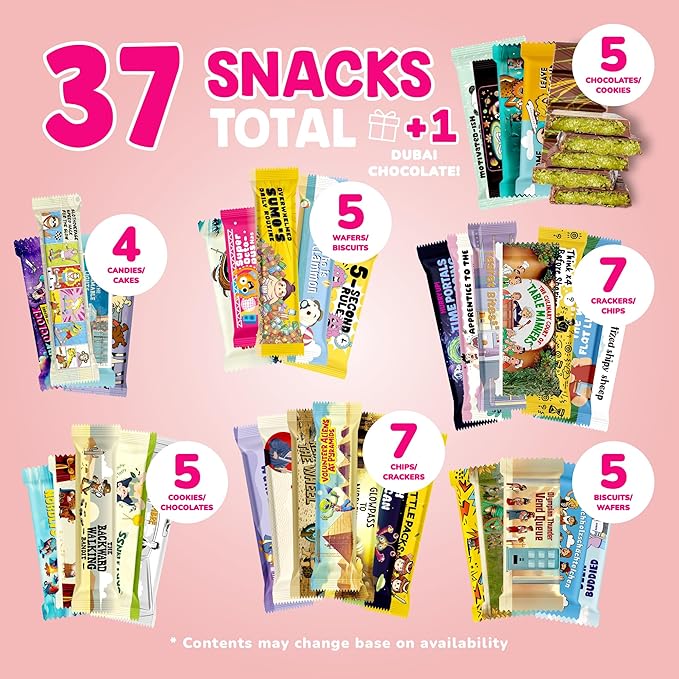 International Snack Box, Unique Experience with Universal Exotic Candies and Treats from around the World, Gift-Ready Foreign Foods in Packages Inspired by European, Japanese and Korean Cultures