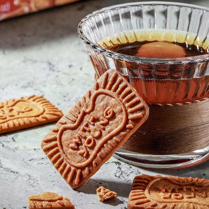 WZY Caramelized Biscuit Biscotti Cookies Tea Biscuits17.6 OZ (500g) Cookies Individually Wrapped Perfect Crunch for Coffee Tea Snacking & Desserts Crunchy Buttery & Delicious (17.6 OZ (500g))