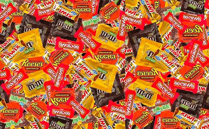 CandyKrave Assorted Chocolate Candy Variety Pack - 3 lbs Fun Size Chocolate Assortment - Individually Wrapped Bulk Chocolate Candy Mix - Delicious Sweets for Kids, Adults, Pantry, Office & Birthdays