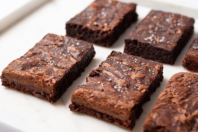 Fudge Brownies with Belgian Chocolate, Dutch Processed Cocoa, Irish Butter and Fleur De Sel - Individually Sealed Gourmet Brownie Bars