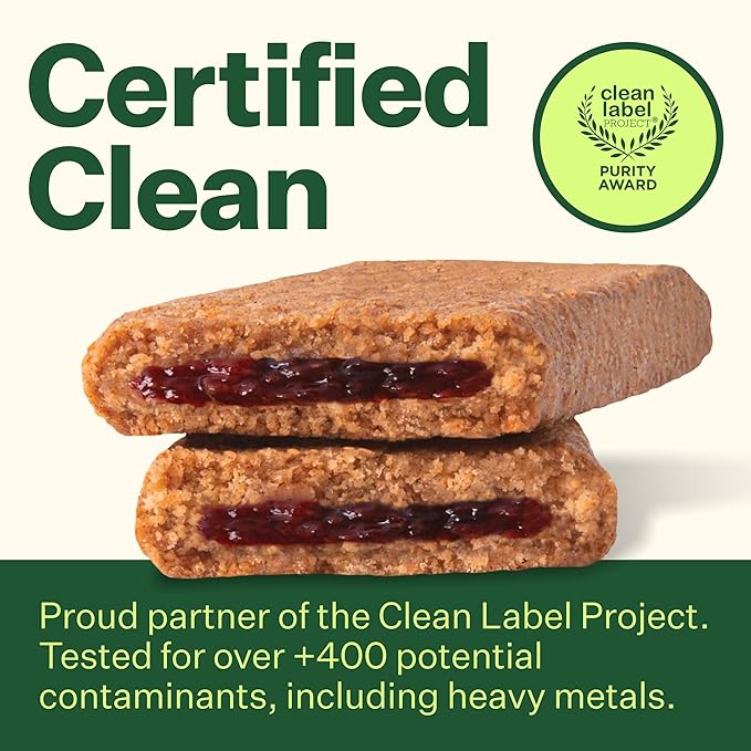 Yumi Organic Toddler Snacks Bars - Gluten-Free, No Added Sugar, 7+ Vegetables, Soft-Baked Crust Yumi Bars, Healthy Toddler Organic Snacks - School Safe and for Lunch Boxes, Blueberry & Purple Carrot (30ct.)