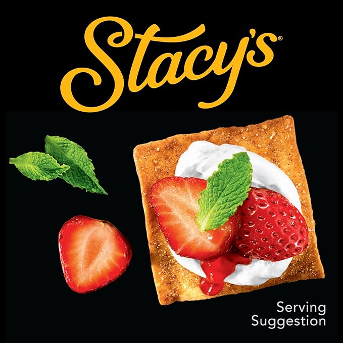 Stacy’s Pita Chips, Cinnamon Sugar, No Artificial Colors or Flavors, 1.5 oz (Pack of 24)