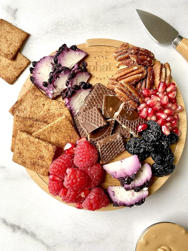 Cinnamon Almond Flour Crackers by Real Phat Foods - Low Carb, Gluten-Free Keto Snack - Pack of 3 (Sweet Cinnamon Crunch)