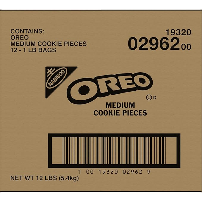 OREO Chocolate Sandwich Cookies Medium Cookie Pieces, 12 - 16 oz Bags
