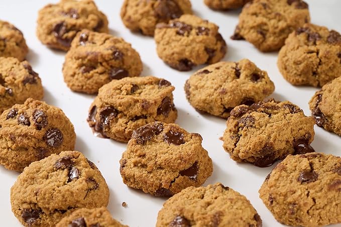 REAL Peanut Butter Chocolate Chip Mini Cookie Poppers – Bite-sized Gluten Free Semi Soft Baked Cookies – Dairy Free, Vegan, Kosher, Paleo – Delicious Mini Peanut Butter Chocolate Chip Cookies (4.5 oz)