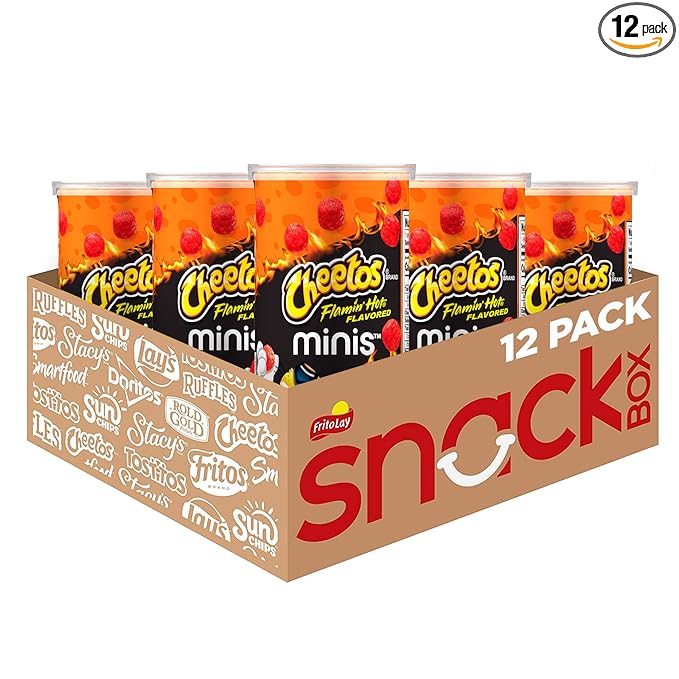Minis Canisters, Cheetos Flamin' Hot, 1.5 Ounce (Pack of 12)