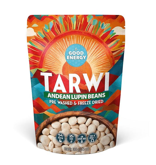 Tarwi Snack | Naturally Activates Body's Glp 1 Response | Reduces Hunger | Stabilizes Sugar | High Protein and Fiber | Just 1 Natural Ingredient | Plant-Based Vegan Snack | Keto Superfood | 3.5oz Pouch