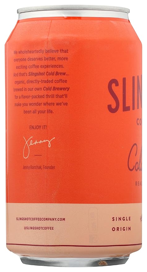 Slingshot Coffee Plain Cold Brew Coffee, 10 Fz