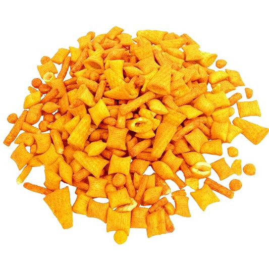 Corn Chips Mix Crackers 8.8 Oz, Gluten Free, Vegan, NON GMO, Natural, Halal, in Resealable Bag, Crunchy