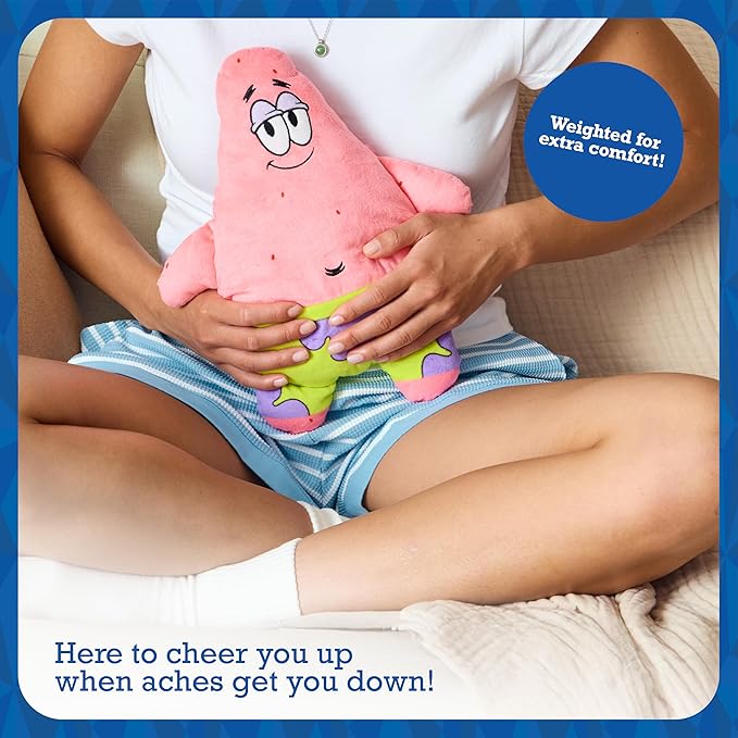 Happy Helpers Patrick by Relatable, The Cozy Comfort That's Anything But Boring, Get Relief with This Plush Heating Pad for Period Cramps and Body Pain, Includes 1 Microwavable Patrick Heating Pad