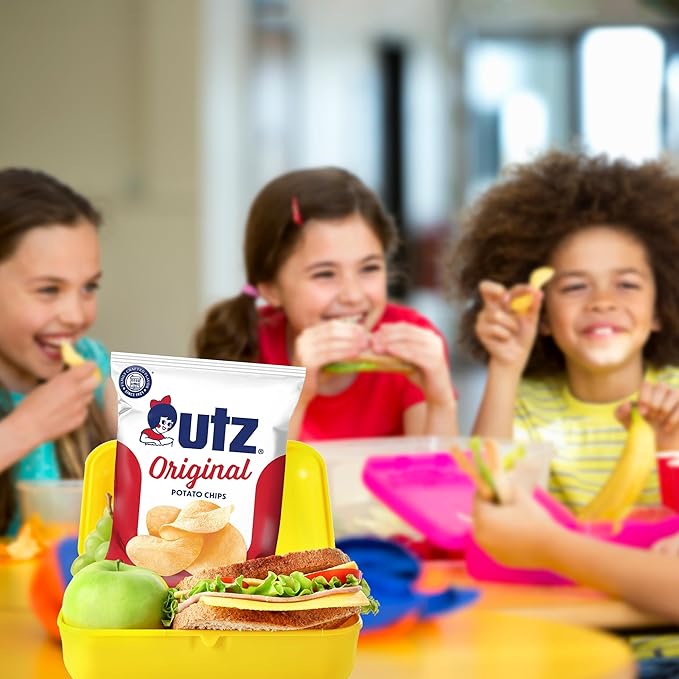 Utz Original 1 Oz Bags, 42 Count Crispy Potato Chips Made from Fresh Potatoes, Crunchy Individual Snacks to Go, Cholesterol Free, Trans-Fat Free, Gluten Free Snacks