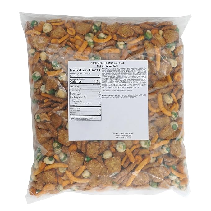 Firecracker Snack Mix, 2 Pound Bulk Bag, Hampton Distribution