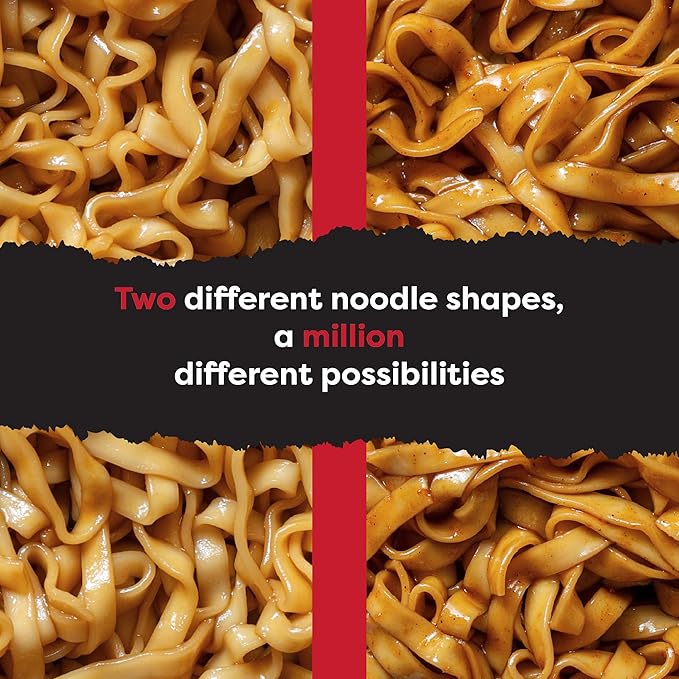 A-Sha Healthy Asian Instant Noodles with Sauce Pack | Pantry Variety Bundle | Vegan, Air Dried, High Protein | Great For Ramen, Stir Fry, Wok | 2 Flavors, 20 Packs
