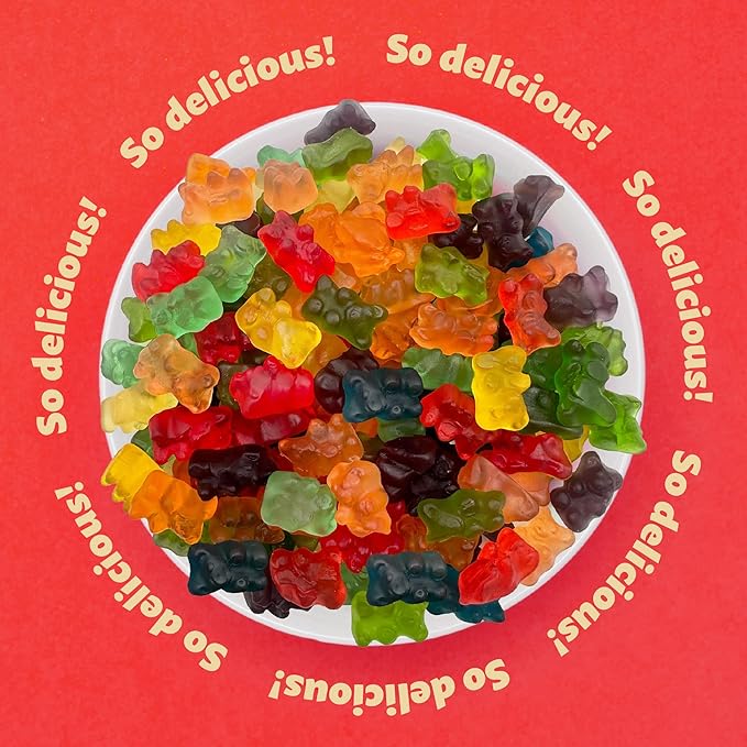 Gummi Bears Candy | 2 Pound Bag | Assorted Fruit Flavors | Bulk Gummies for Candy Buffets, Party Favors and Goody Bags | Classic Chewy Treat