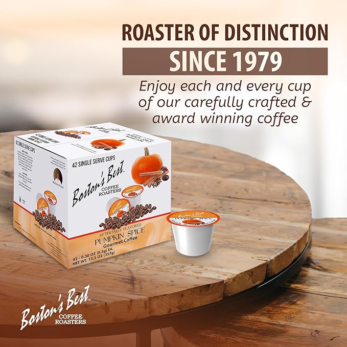 Boston's Best Single Serve Coffee, Pumpkin Spice,12.6 oz, 42 Count