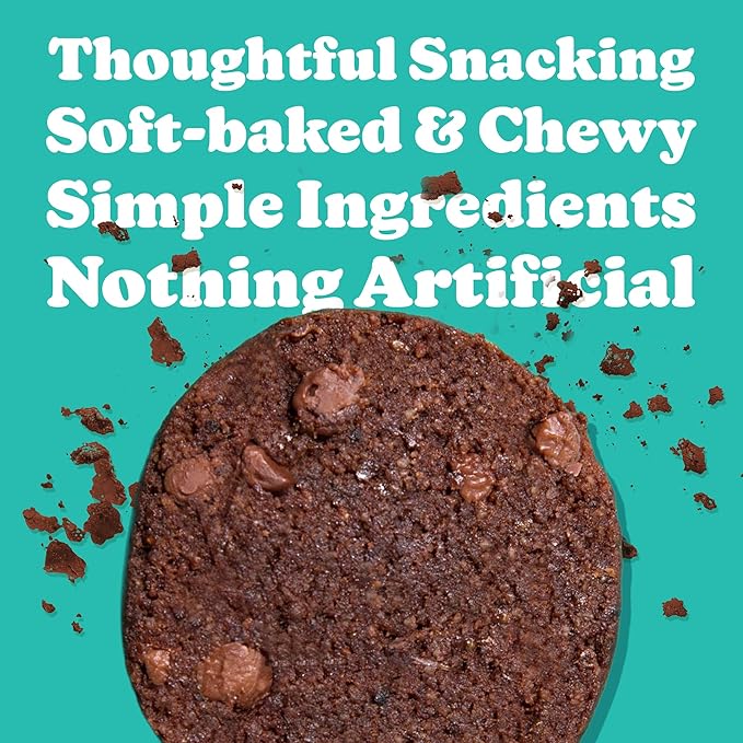 Love + Chew Mini Vegan Cookies, Gluten Free, 3g Plant Based Protein Per Cookie, Healthy Snacks for Adults and Kids, Individually Wrapped Chocolate Cookies, Chocolate Lover Variety Pack, 18 Pack