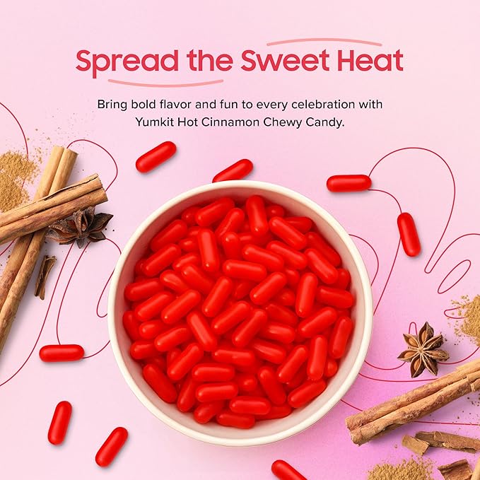 Hot Tamales Fierce Cinnamon Candy 2 lbs | Sweet and Spicy Candy Bulk | Big Bag of Fire Red Hot Candies | Chewy Treats for Theater, Vending Machines, Goodie Bags & Party Favors