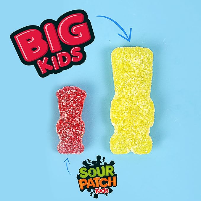 SOUR PATCH KIDS Big Kids Soft & Chewy Candy, Share Size, Bulk Candy, 12 - 12 oz Bags