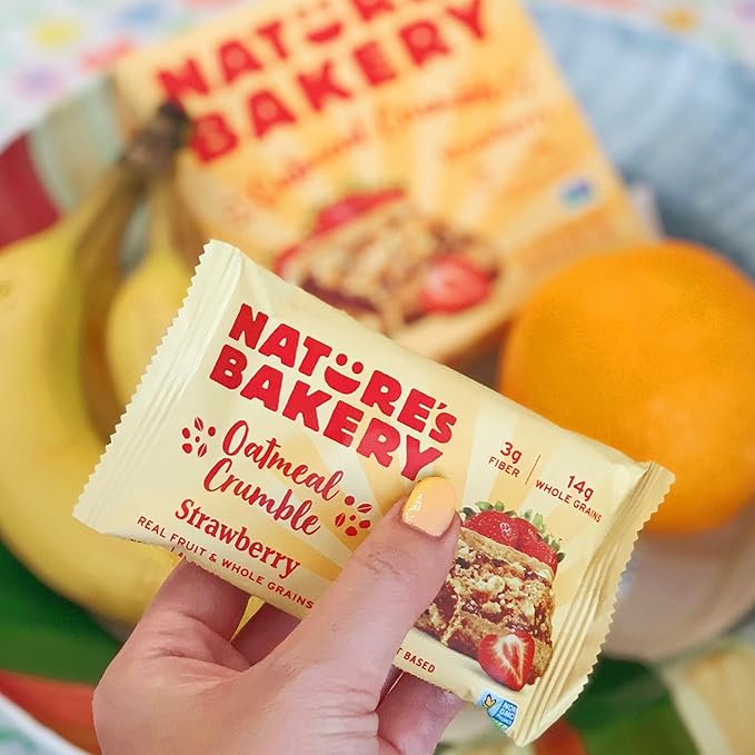 Nature's Bakery Oatmeal Crumble Strawberry Bars, 1.41 Oz, 6 Ct (Pack of 2)