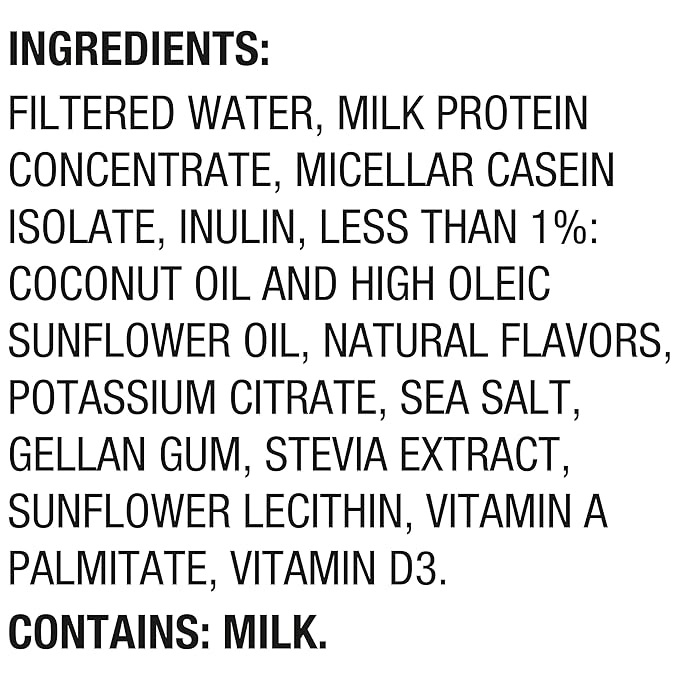 Oikos Protein Shake, Vanilla, 30g High Protein Drinks, Shelf Stable, Ready to Drink, 5g Prebiotic Fiber, 12 fl oz Bottle, 12 Count