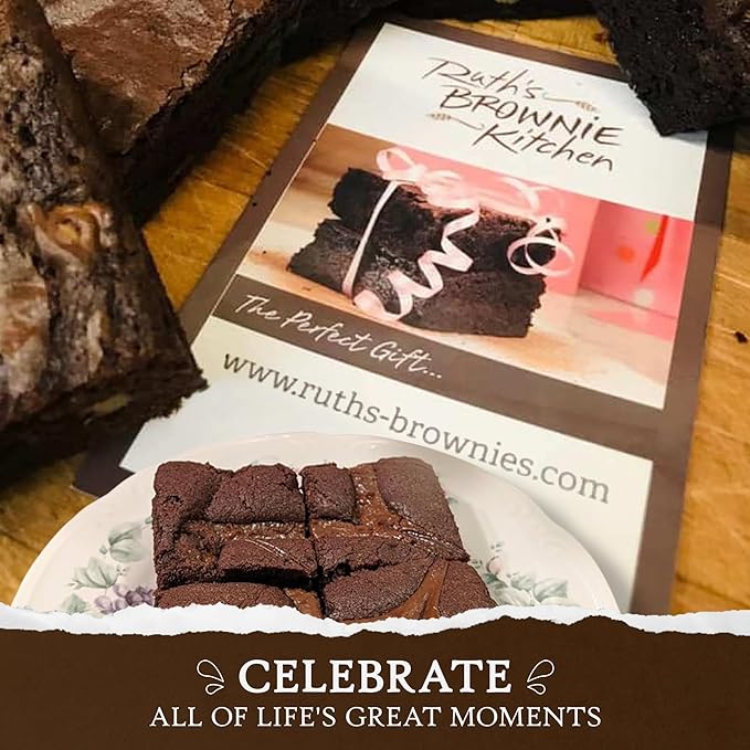 Ruth’s Maraschino Cherry Extra Fudgy Brownies 1 Dozen – Gourmet Baked Treats | Delicious Gift with The Finest Ingredients | Guaranteed to Arrive Fresh