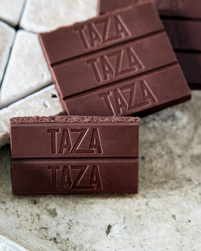 Taza Chocolate Organic Amaze Bar 95% Stone Ground, Wicked Dark with Almonds, 2.5 Ounce (6 Count), Vegan