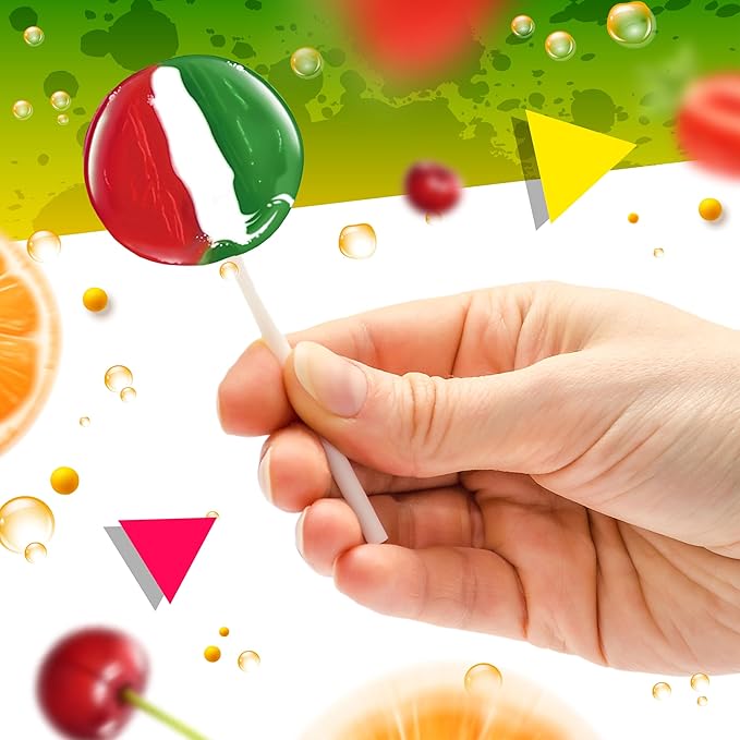 Fruit Lollipops | 2 Pound Box - Approx. 80 Count | Lollipops Individually Wrapped |Assorted Flavors Hard Candy | Hard Candy Individually Wrapped | Fruit Suckers for Celebrations & Party Favors