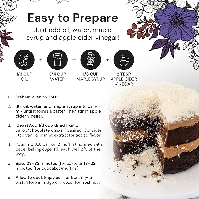 eat G.A.N.G.S.T.E.R. Dark Choconot Fudge Cake & Muffin Mix, Allergy-Friendly Baking Mix, Grain-Free, No Dairy, Nuts, Gluten, Dairy, For Vegan, Paleo & AIP Diets, Chocolate Cakes, Muffins and Cupcakes